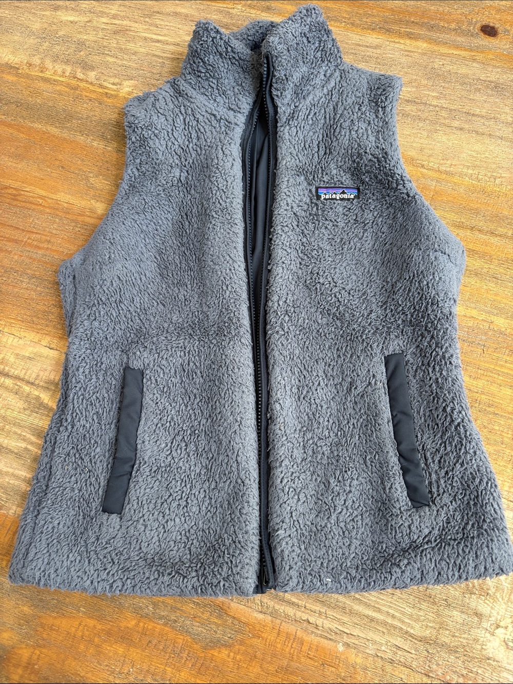 Patagonia Women’s Blue Sherpa Fleece Vest size S